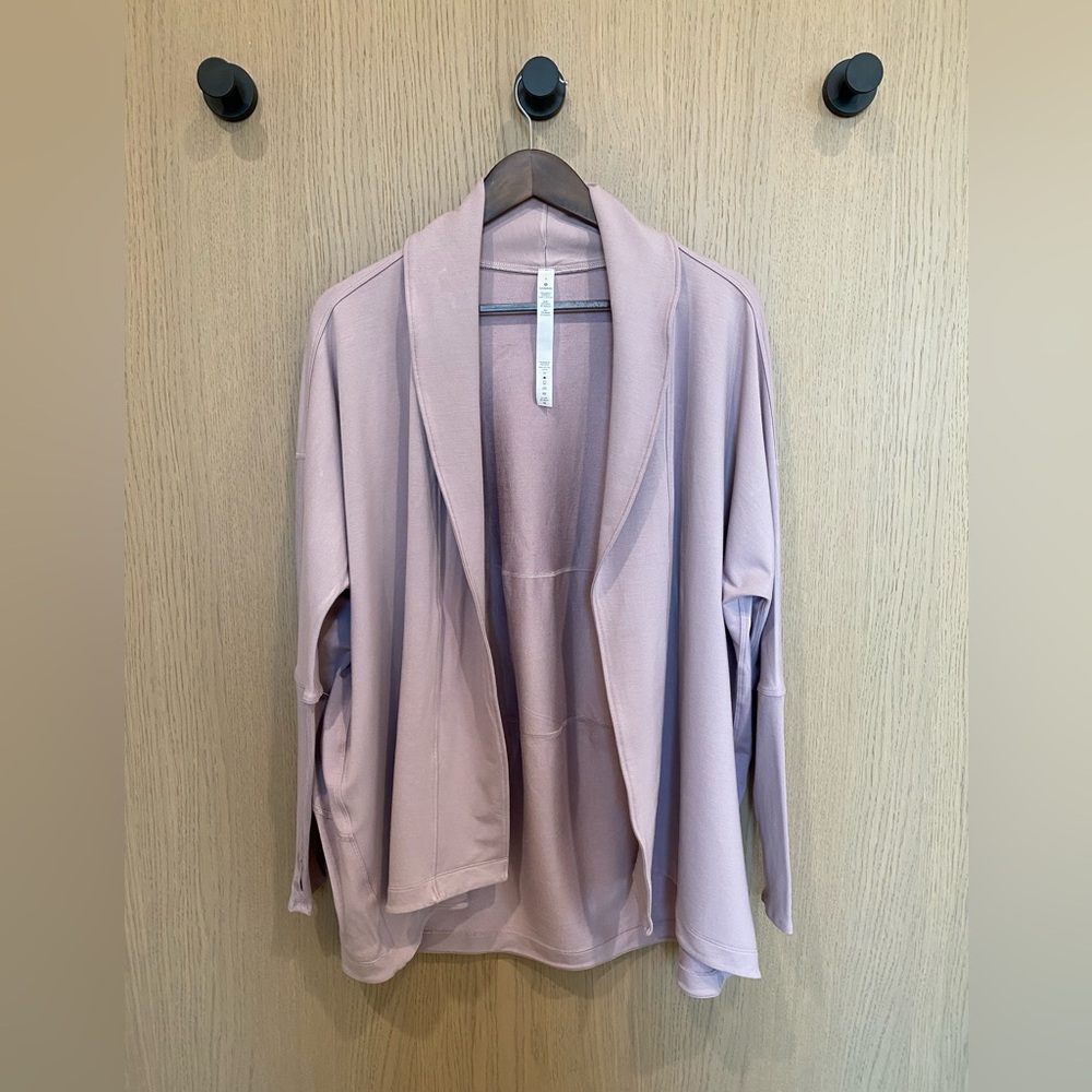 Lululemon Cardigan, Wrap, Size 6, Pink Solid